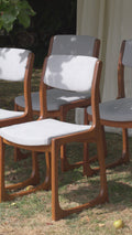 CHAISES TRAÎNEAU DLG BAUMANN 1960'